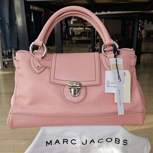 Marc Jacobs Soft Pink Leather Women's Satchel Large Bag Handbag NWT